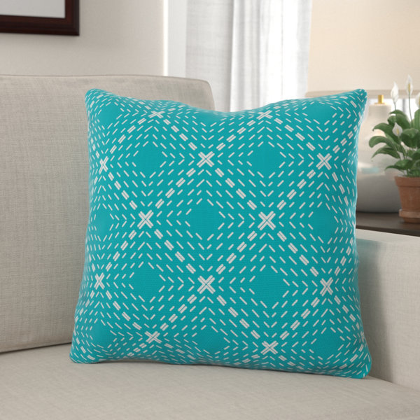 Winston Porter Marble Hill Geometric Reversible Throw Pillow Wayfair